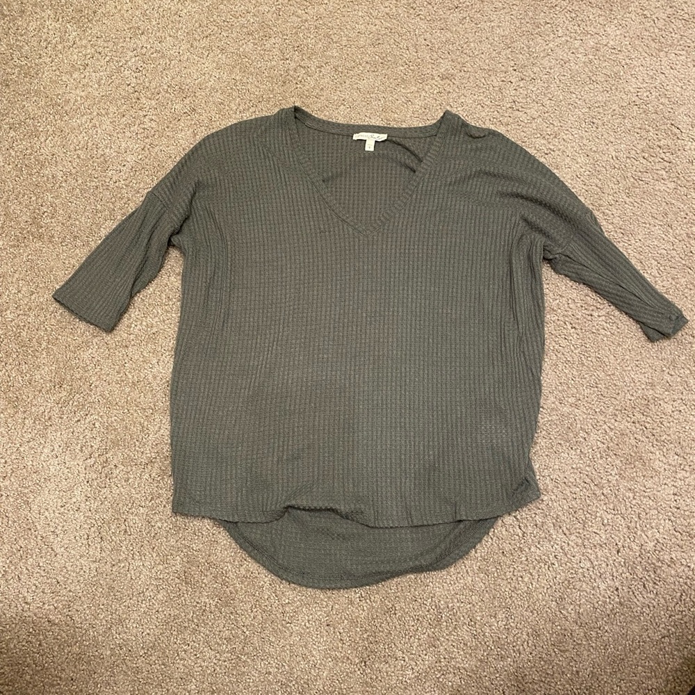 Express green London waffle tee